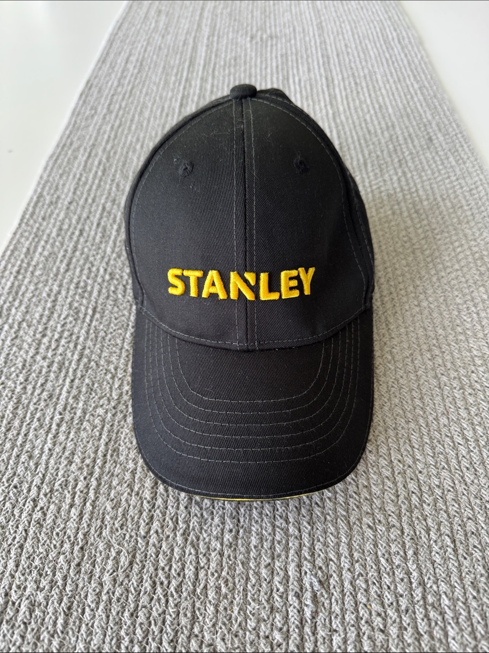 Stanley Black Cap with Yellow Embroidered Logo